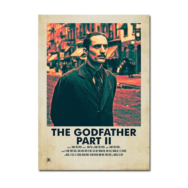 The Godfather Part II Robert De Niro As Young Vito Polaroid Minimalist Poster - Aesthetic Wall Decor