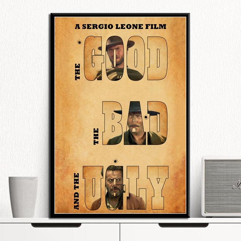 The Good The Bad The Ugly Wanted Style Poster - Aesthetic Wall Decor