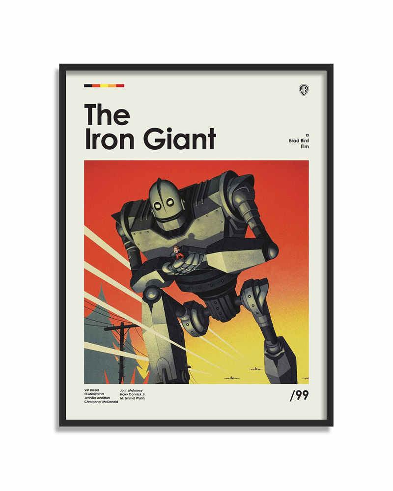 The Iron Giant Minimalist Movie Wall Art Poster - Aesthetic Wall Decor