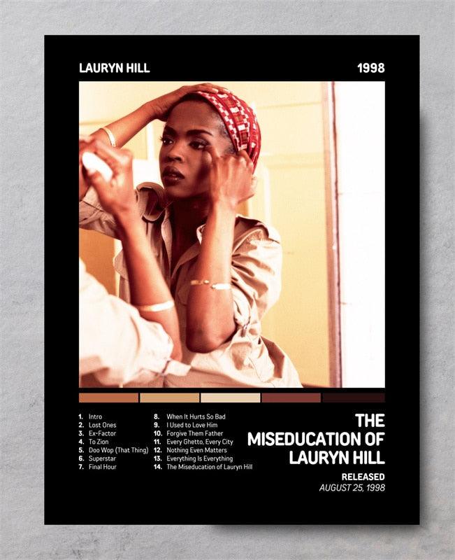 The Miseducation Of Lauryn Hill Pop Music Album Cover Wall Art Poster - Aesthetic Wall Decor