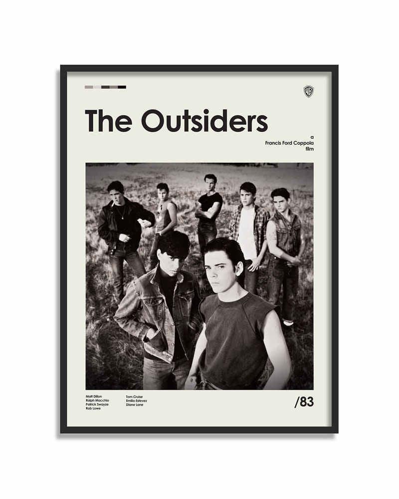 The Outsiders Minimalist Movie Wall Art Poster - Aesthetic Wall Decor