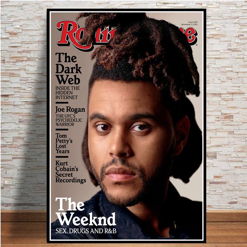 The Weeknd Rolling Stone Magazine Wall Art Poster - Aesthetic Wall Decor