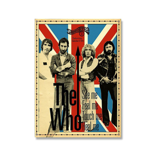 The Who Concert Rock Band Poster - Aesthetic Wall Decor