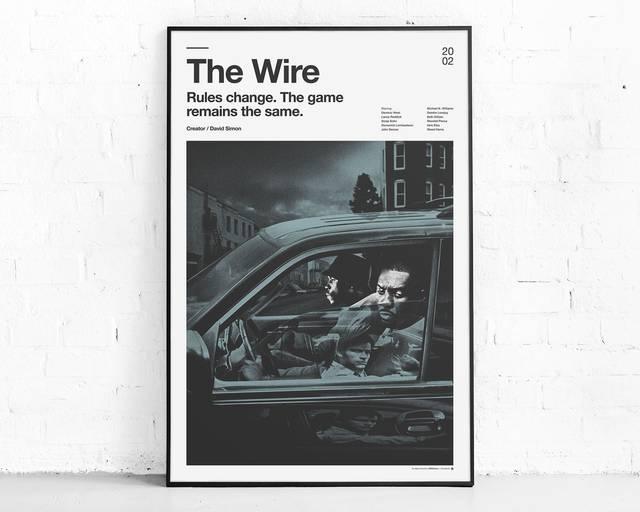 The Wire Drama Crime TV Series Minimalist Wall Art Poster - Aesthetic Wall Decor