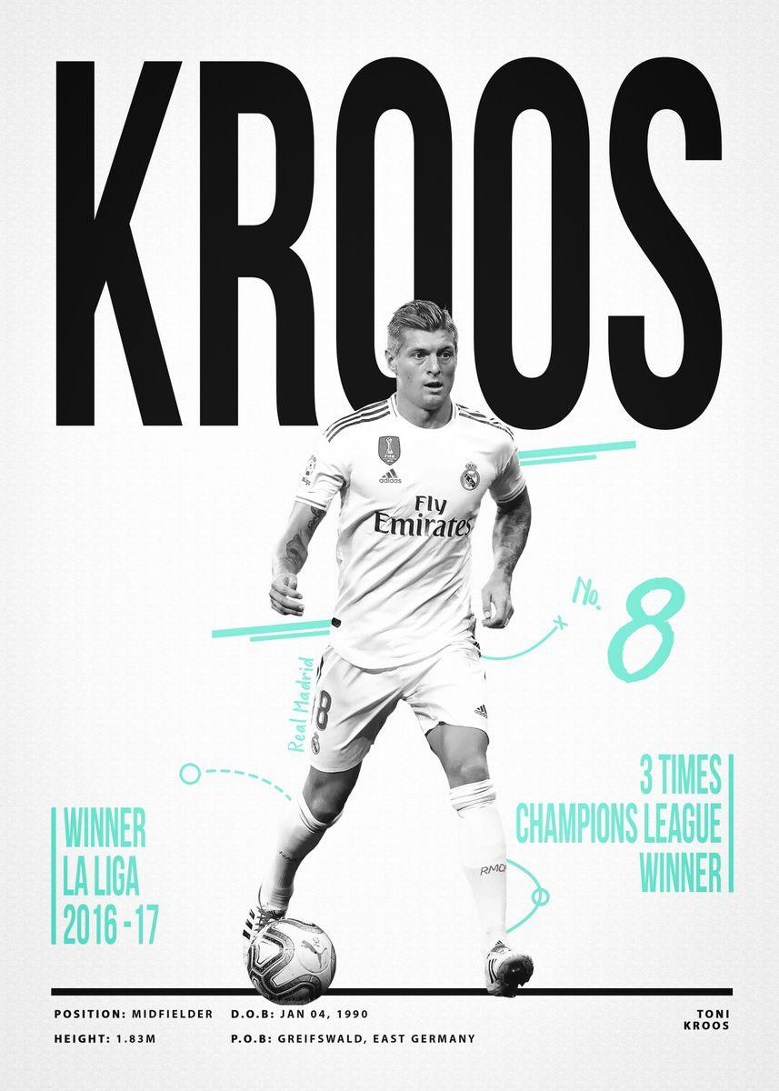 Toni Kroos Football Player Futbol Soccer Wall Art Poster - Aesthetic Wall Decor