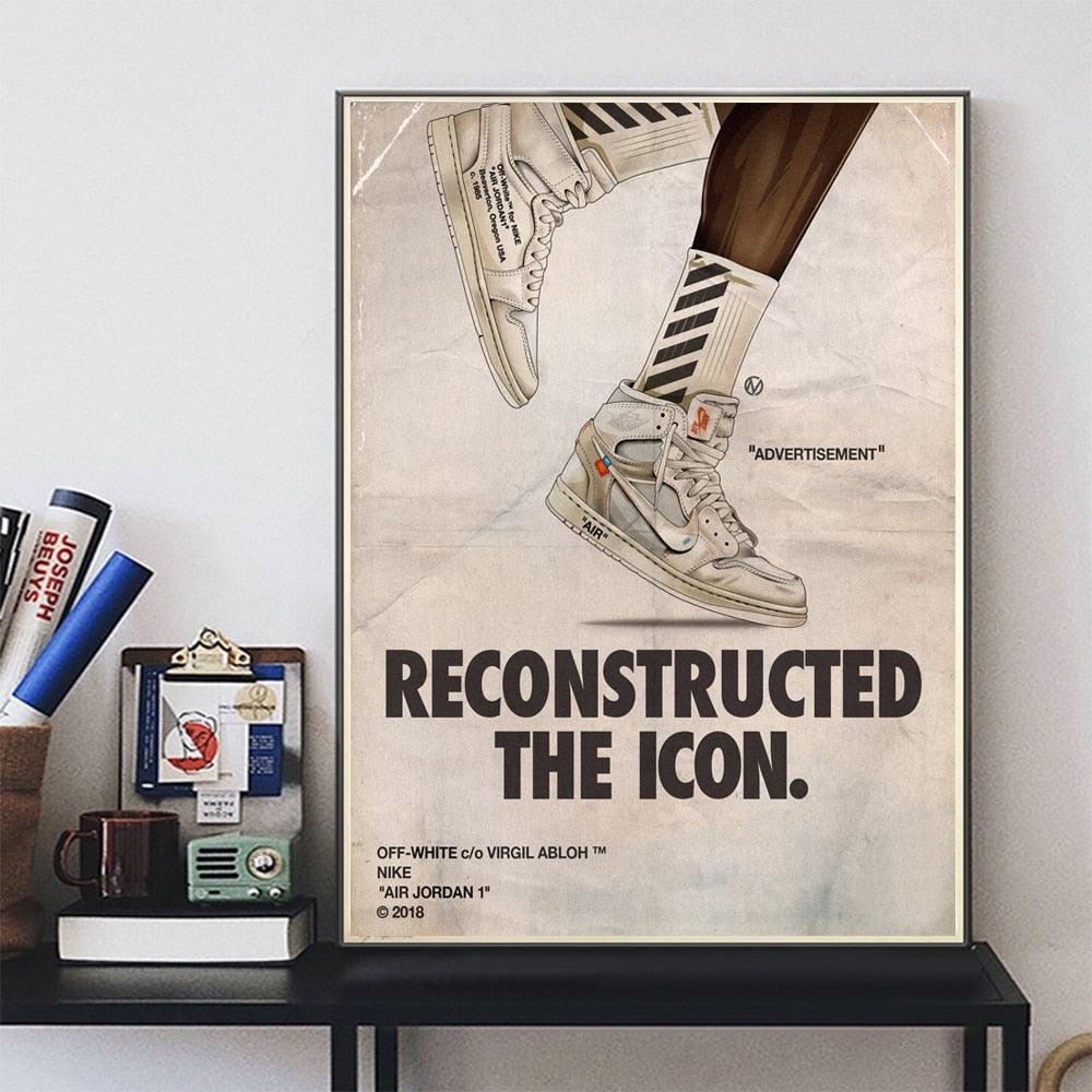 Travis Scott Nike Collaboration Shoes Wall Art Poster – Aesthetic Wall Decor