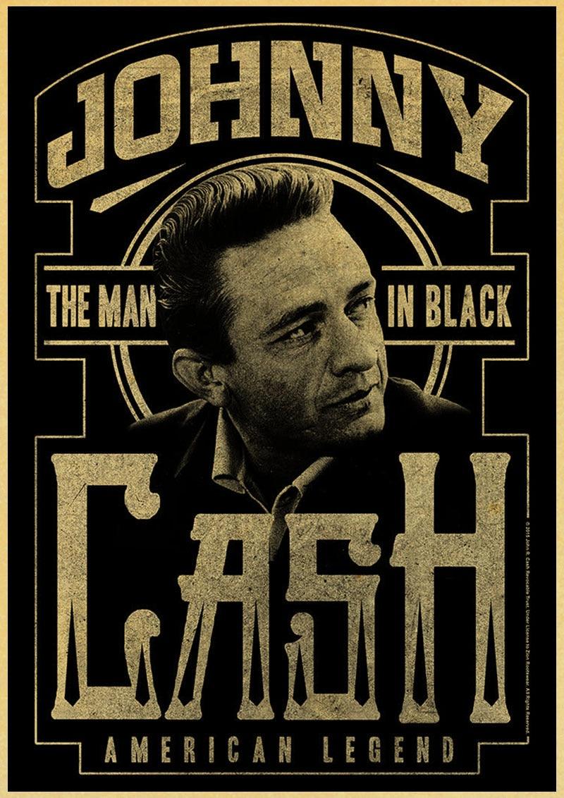 Vintage Johnny Cash Wall Art Posters - Aesthetic Wall Decor