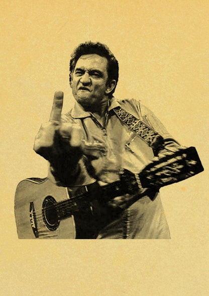 Vintage Johnny Cash Wall Art Posters - Aesthetic Wall Decor