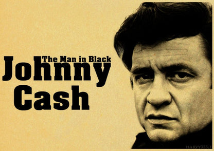 Vintage Johnny Cash Wall Art Posters - Aesthetic Wall Decor