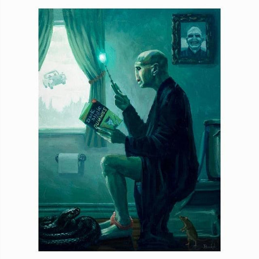 Voldemort Harry Potter Toilet Bathroom Poster - Aesthetic Wall Decor